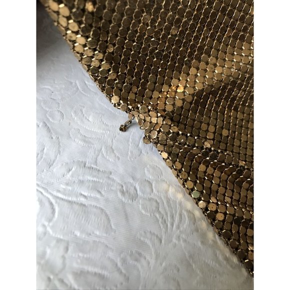 Vintage W. Germany Gold Tone Micro Mesh Metal Bi-Fold Wallet Coin Purse 7.5 x 3” - Picture 10 of 12